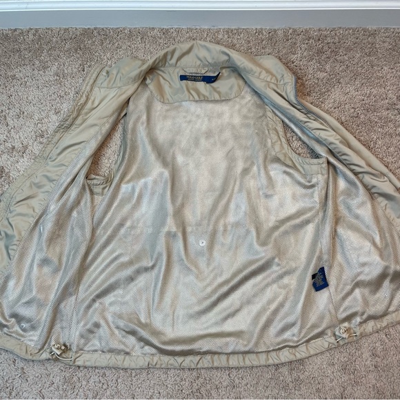 Ralph Lauren Polo Golf Khaki Women's Full Zip Sleeveless Lightweight Vest Size M - Picture 7 of 16